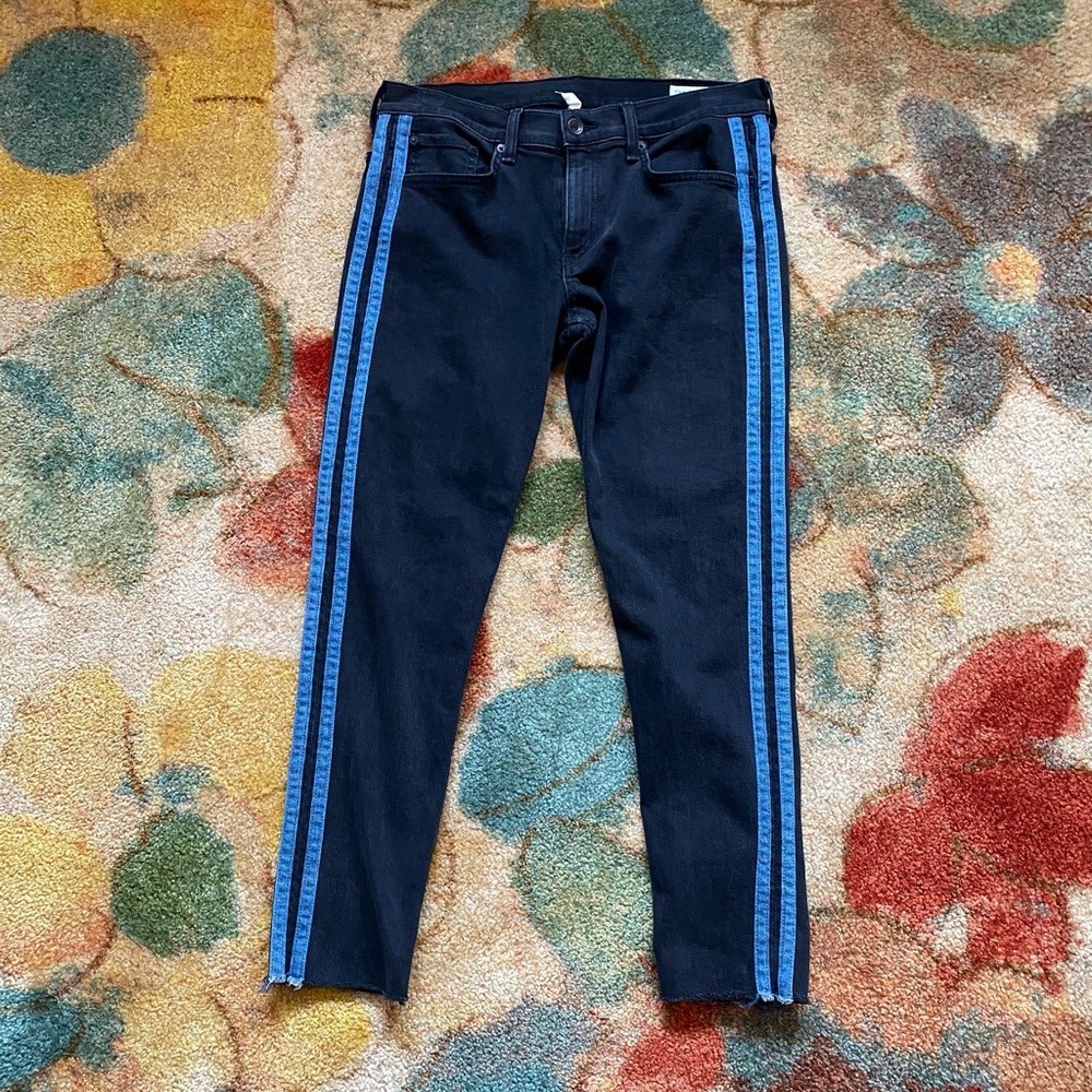 RAG & BONE DRE JEAN WITH Denim Stripes 28